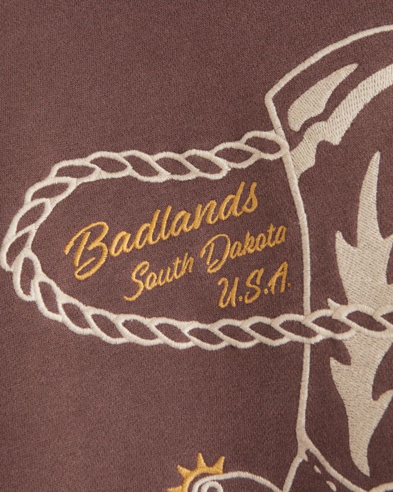 Western Graphic Popover Hoodie