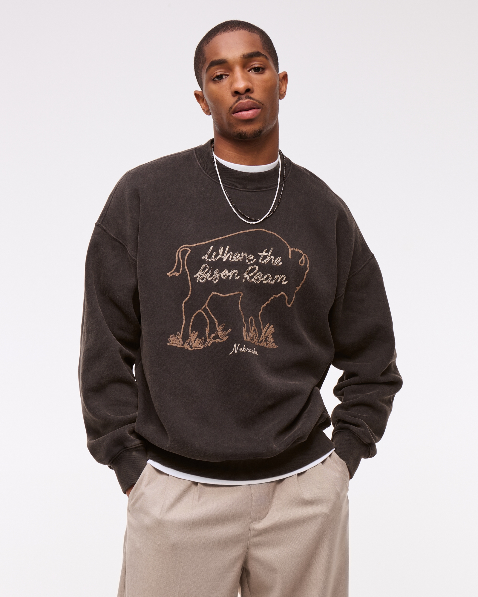 Western Graphic Popover Hoodie