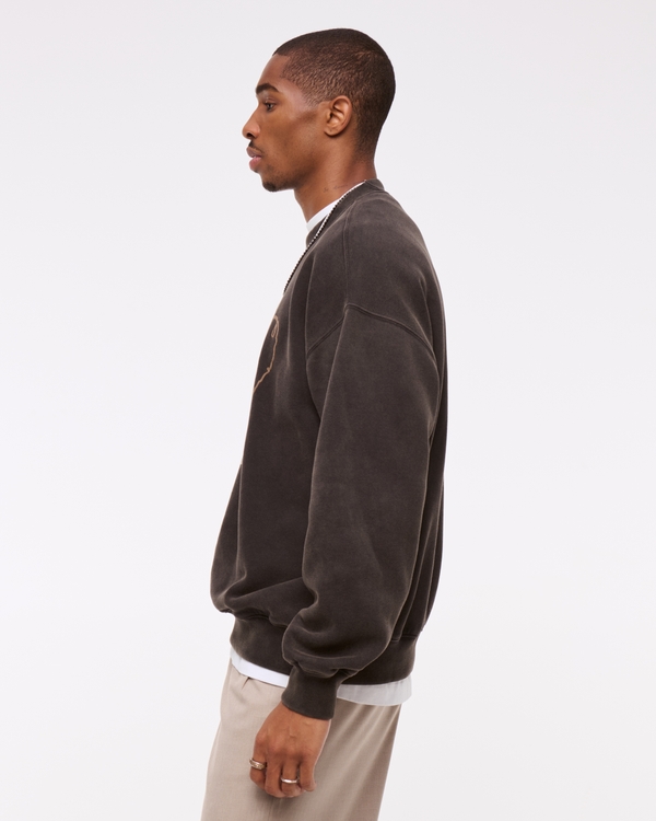 Western Graphic Crew Sweatshirt