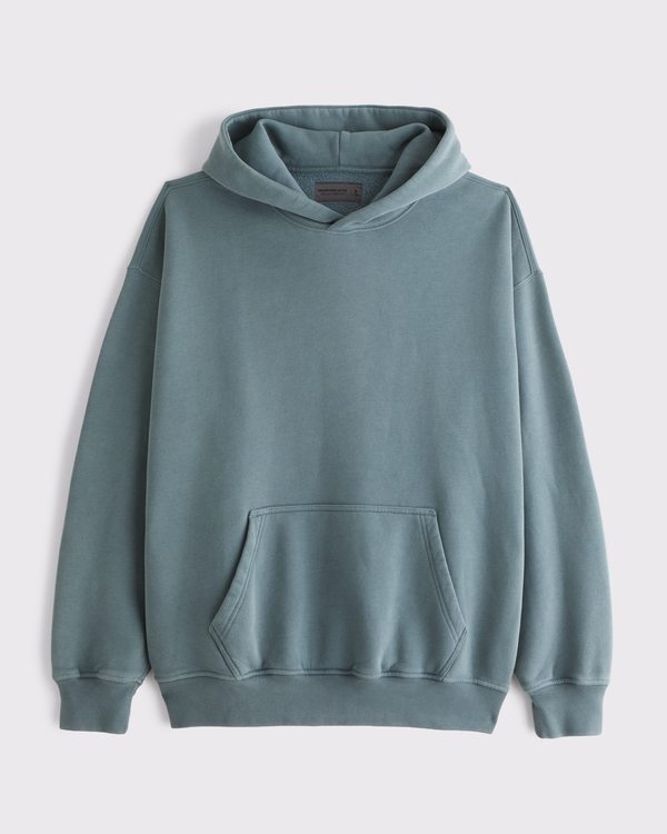 Essential Popover Hoodie, Teal view 1
