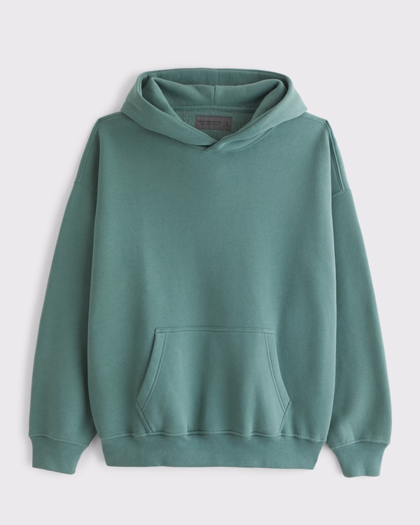 Essential Popover Hoodie, Deep Sage view 1