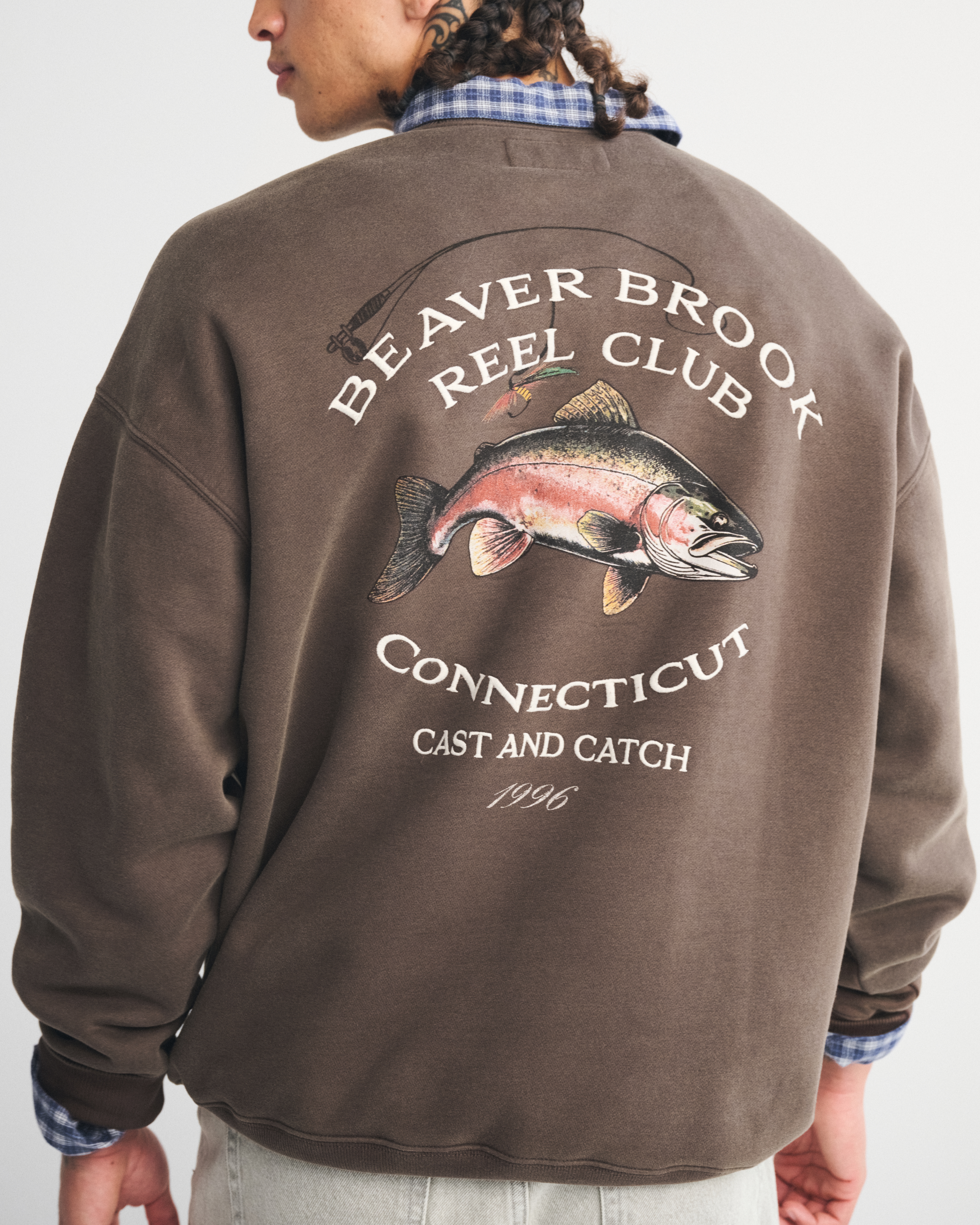 Мужские худи Abercrombie & Fitch Countryside Graphic Crew Sweatshirt — фото 3