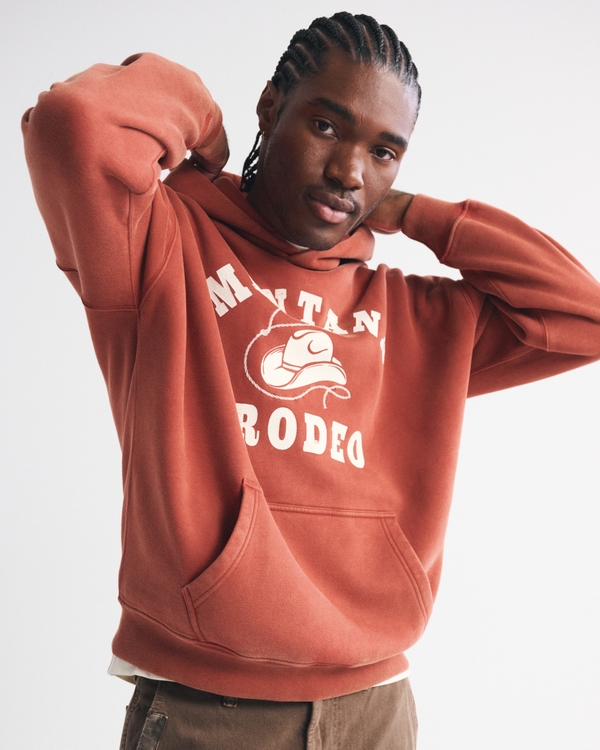 Montana Rodeo Graphic Popover Hoodie