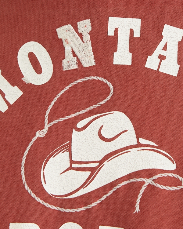 Montana Rodeo Graphic Popover Hoodie