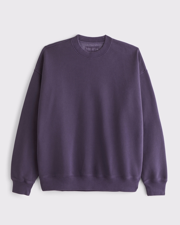 Essential Crew Sweatshirt, Dark Grape view 1