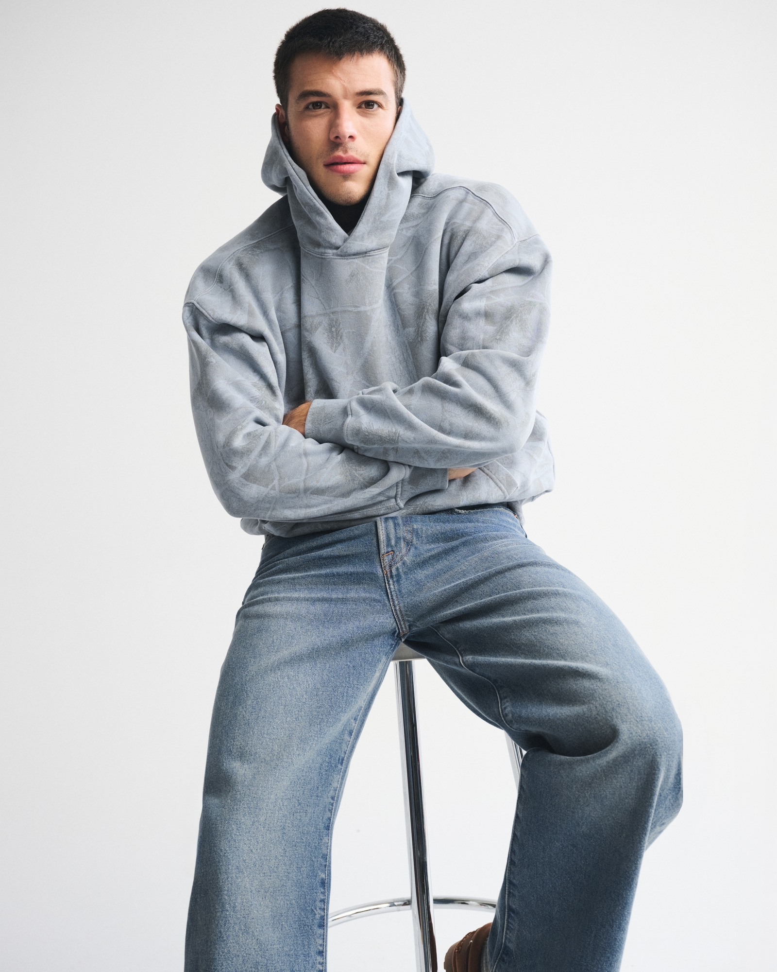 Essential Popover Camo Hoodie