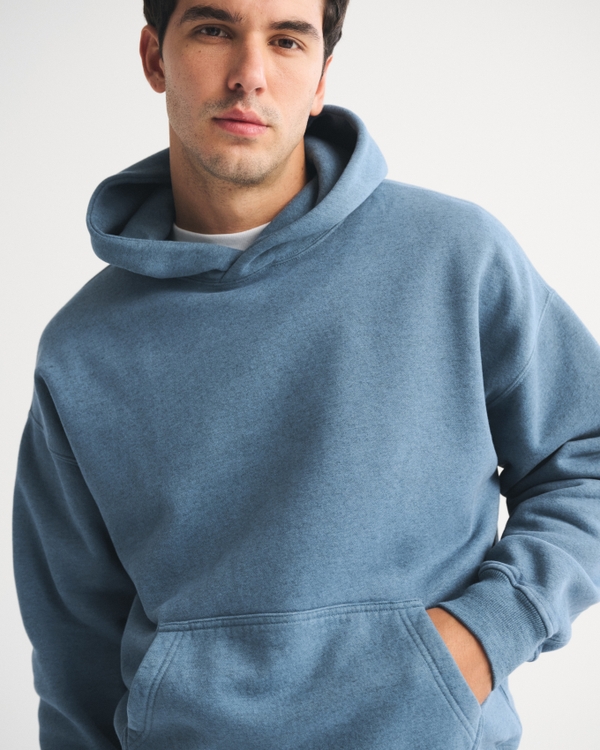 Essential Popover Hoodie, Dusk Blue view 1