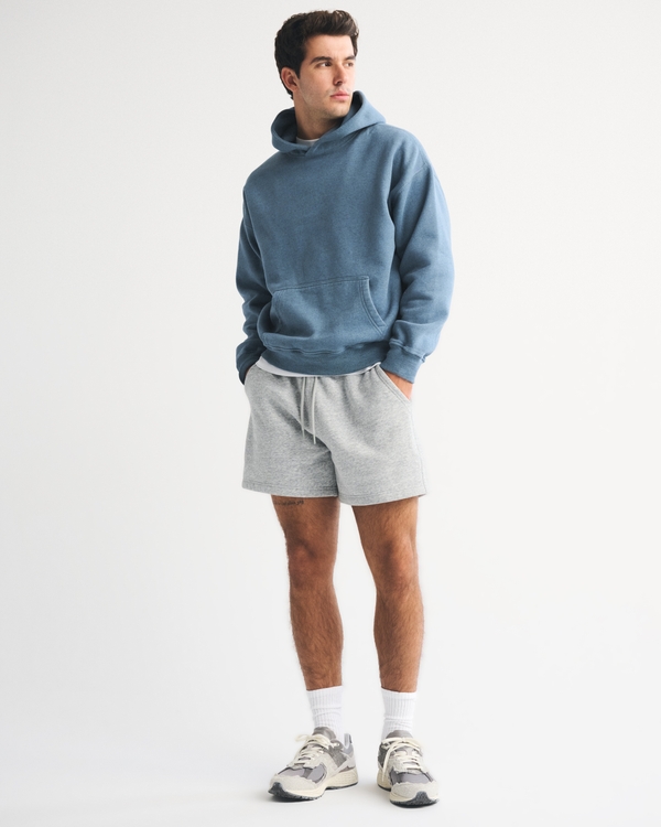 Essential Popover Hoodie, Dusk Blue view 2