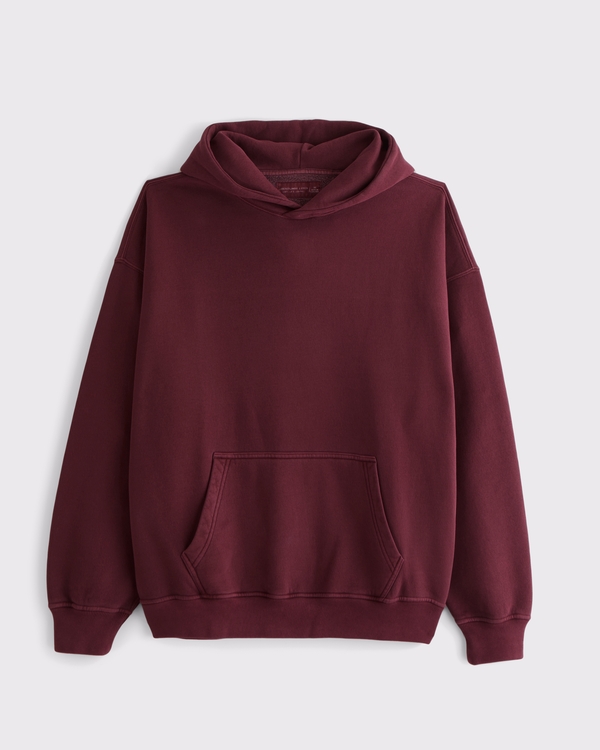 Essential Popover Hoodie, Burgundy view 1