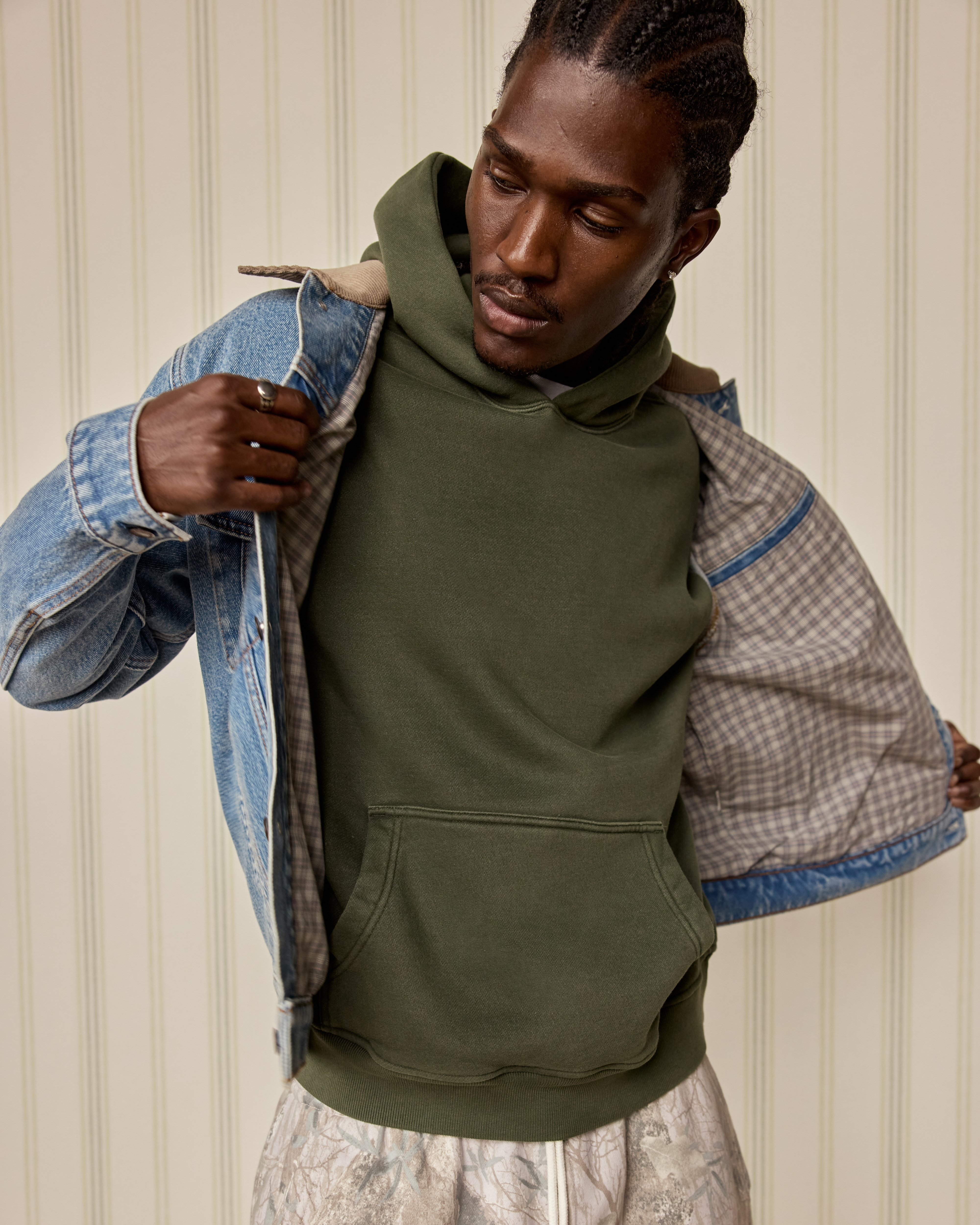 Abercrombie & Fitch Essential Popover Hoodie In Green