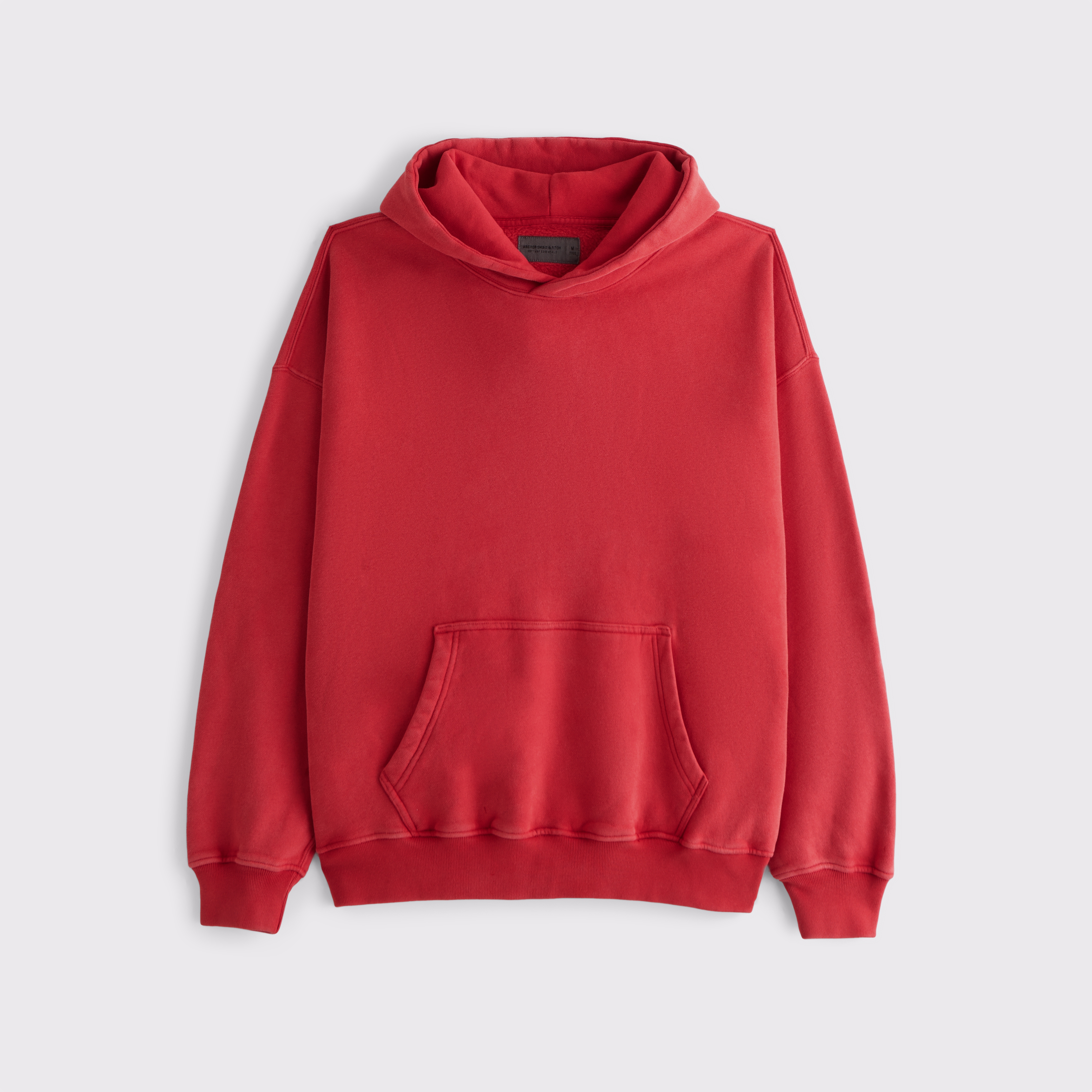 Abercrombie & Fitch Essential Popover Hoodie In Red