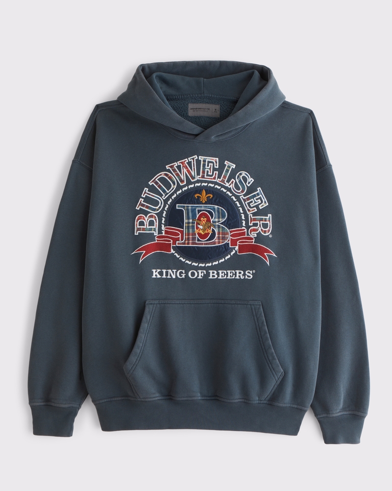 Sudadera con capucha sin cierres con estampa de Budweiser