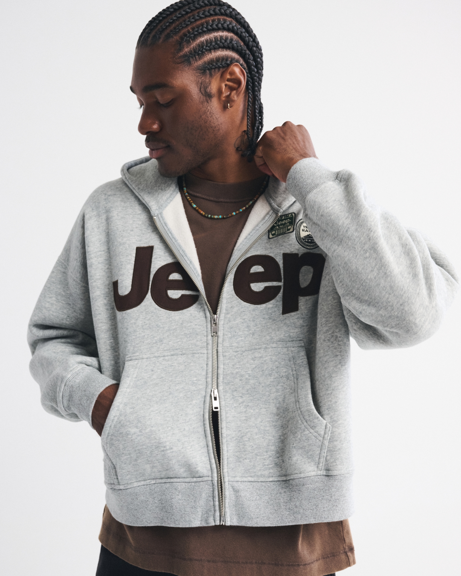 Mack Truck Cropped Full-Zip Hoodie