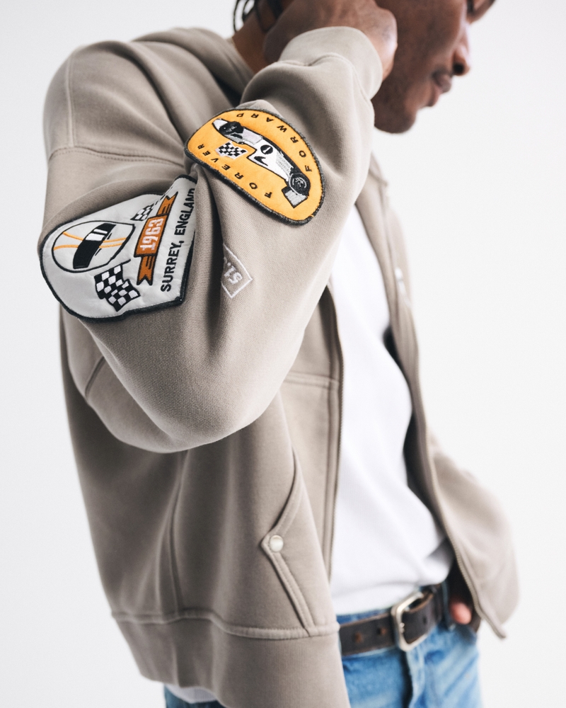 McLaren Cropped Full-Zip Hoodie