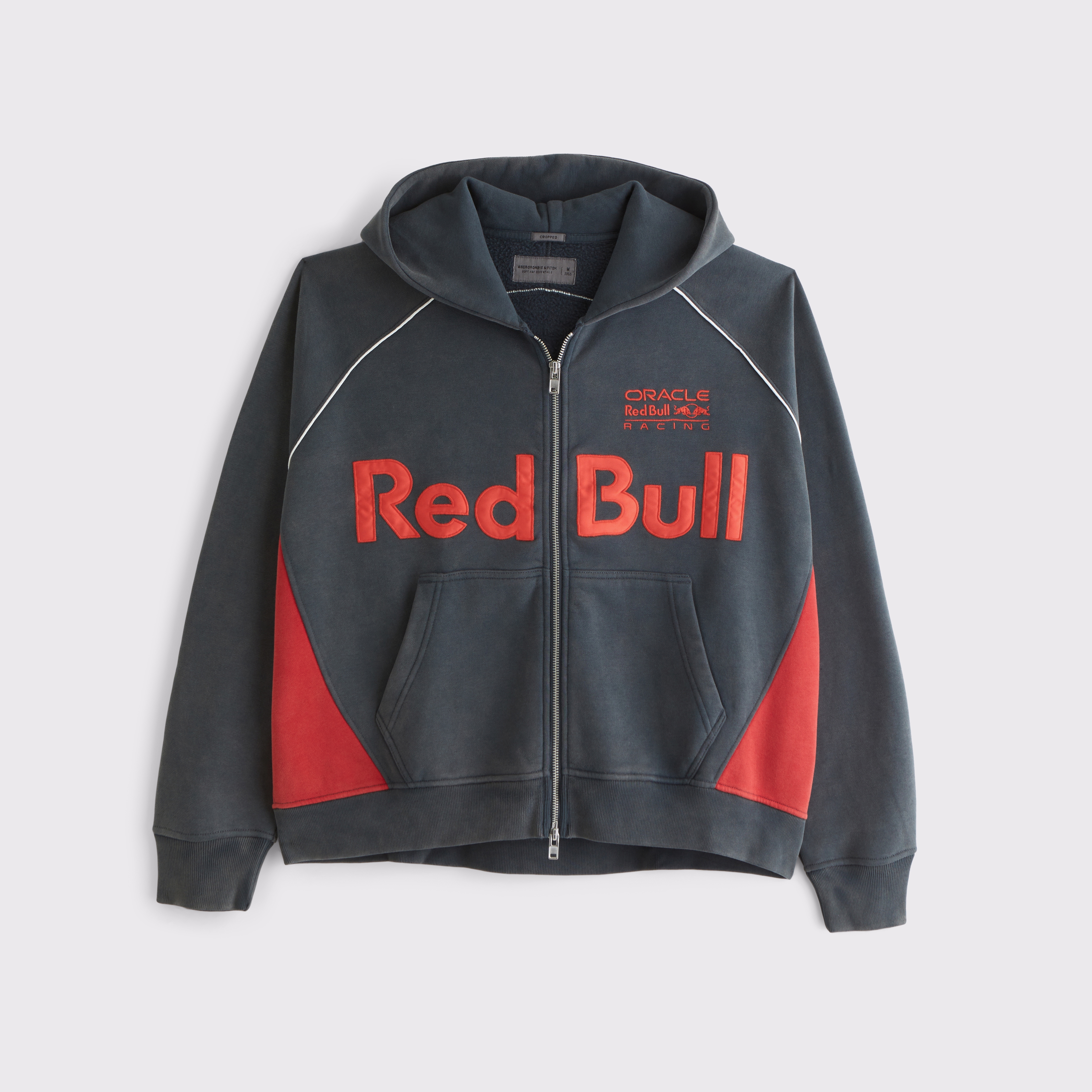 Abercrombie & Fitch Oracle Red Bull Racing Full-zip Hoodie In Blue