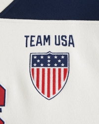 Olympics Hockey Jersey-Inspired Sweatshirt