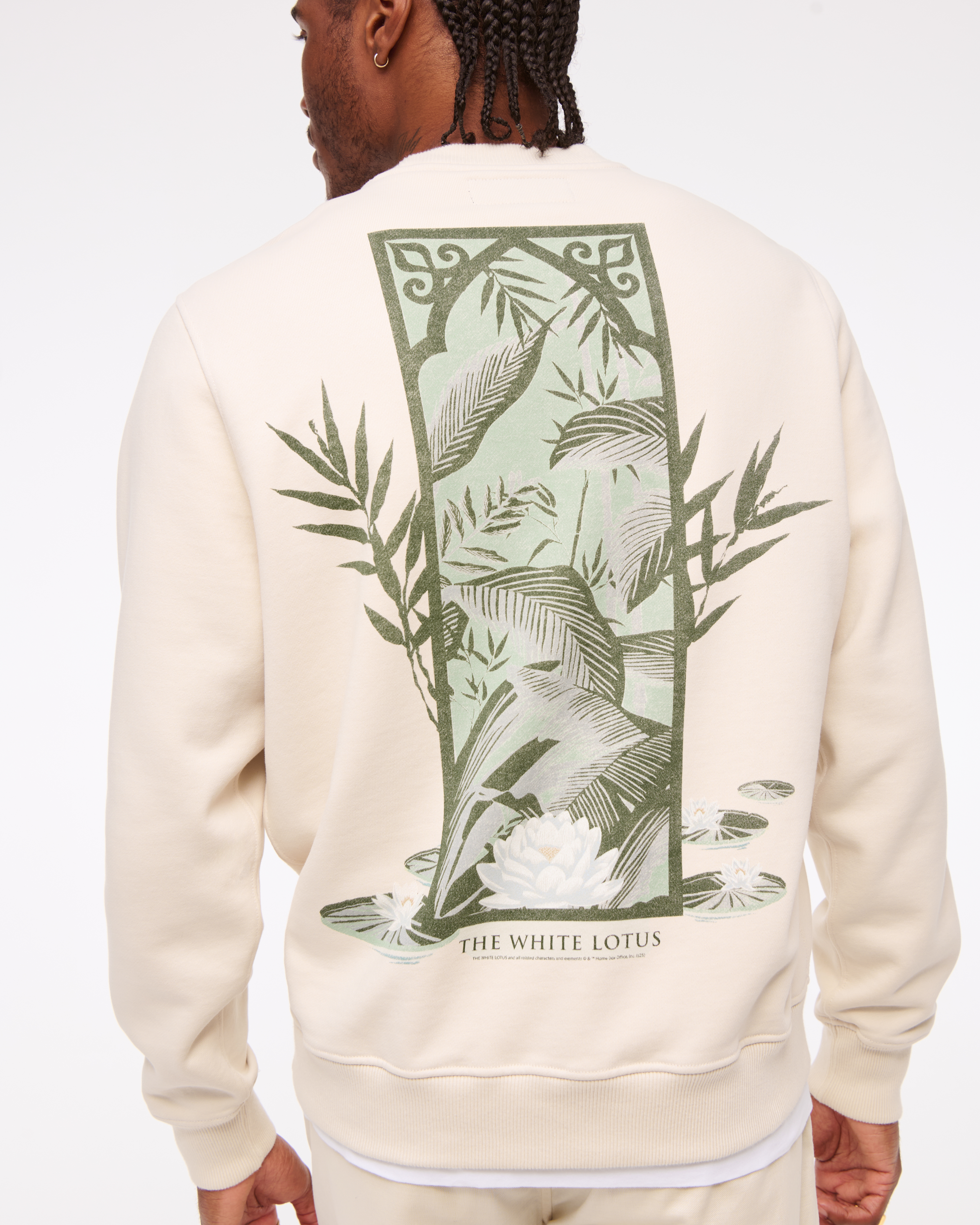 Мужские худи Abercrombie & Fitch The White Lotus Graphic Crew Sweatshirt — фото 2