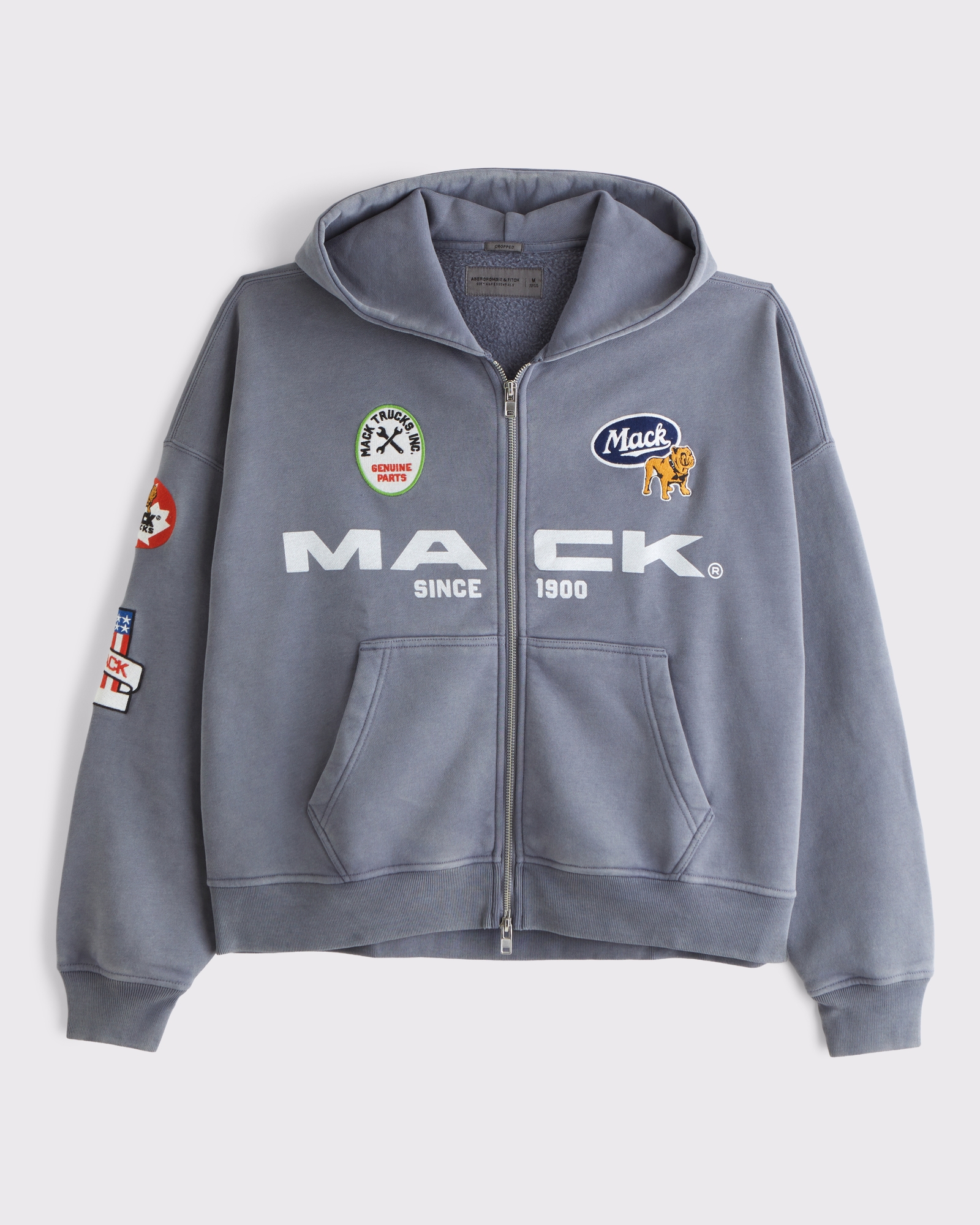 Mack Truck Cropped Full-Zip Hoodie