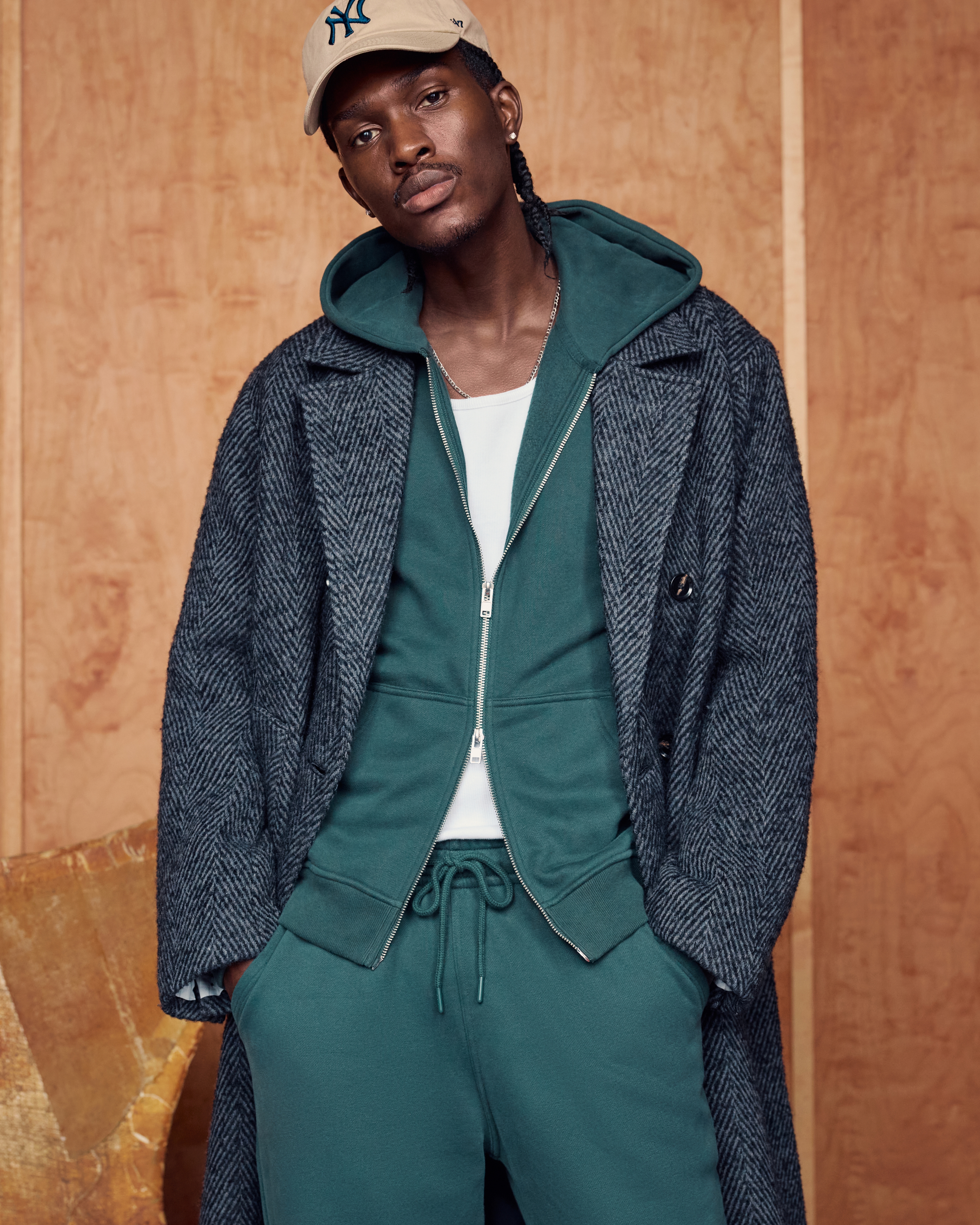 Abercrombie & Fitch Essential Full-zip Hoodie In Green