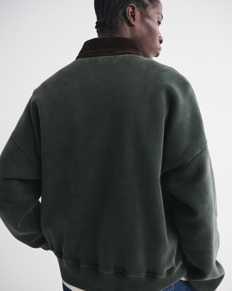 Cropped Guinness Rugby Polo Sweatshirt