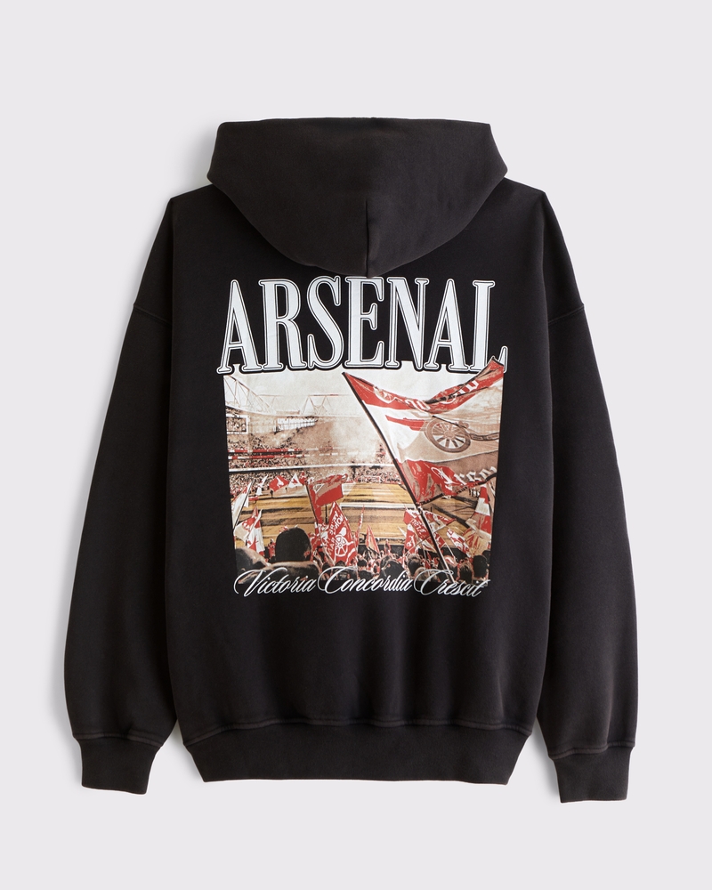 Men's Arsenal FC Graphic Popover Hoodie | Men's Tops | Abercrombie.com