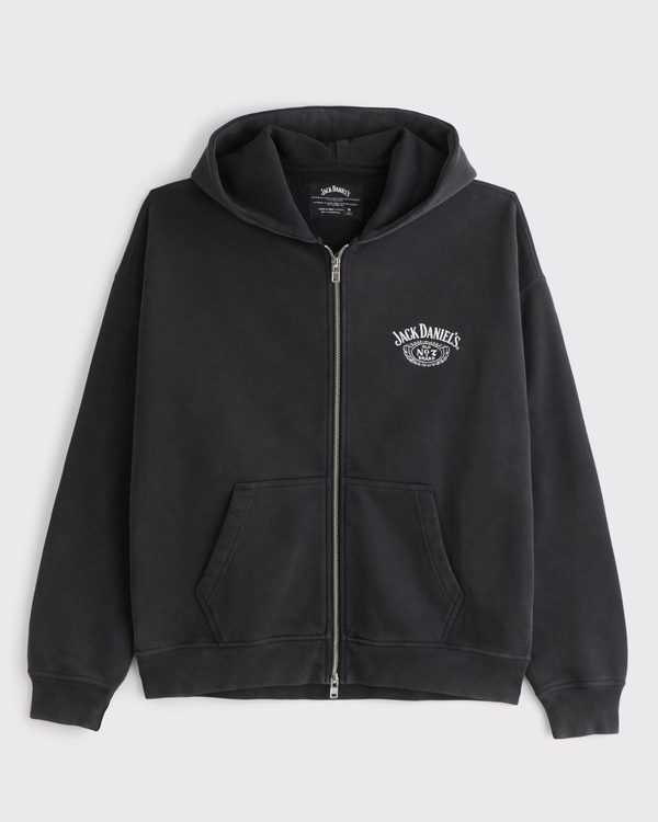 Men's Jack Daniel's Full-Zip Hoodie | Men's Tops | Abercrombie.com