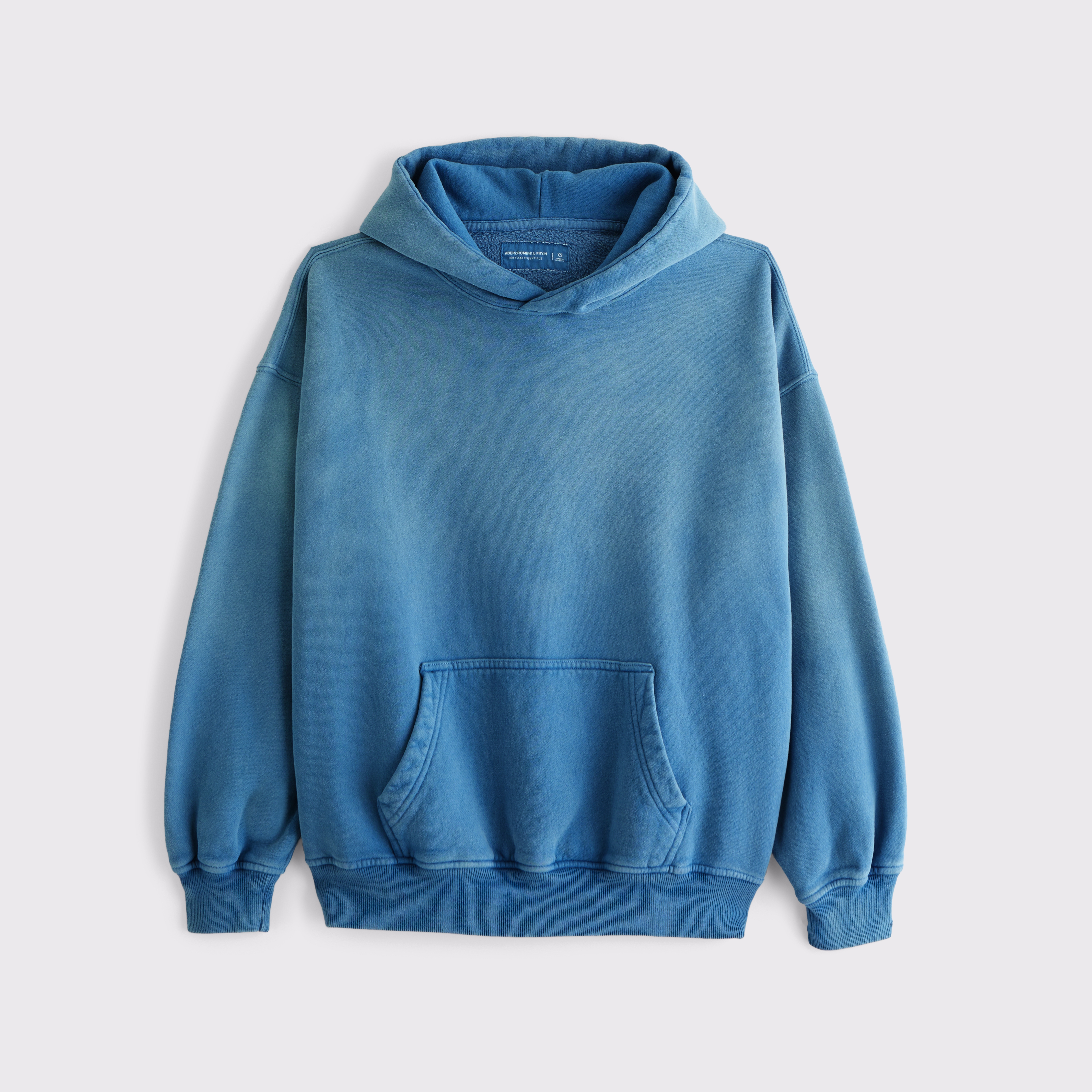 Abercrombie & Fitch Essential Popover Hoodie In Blue