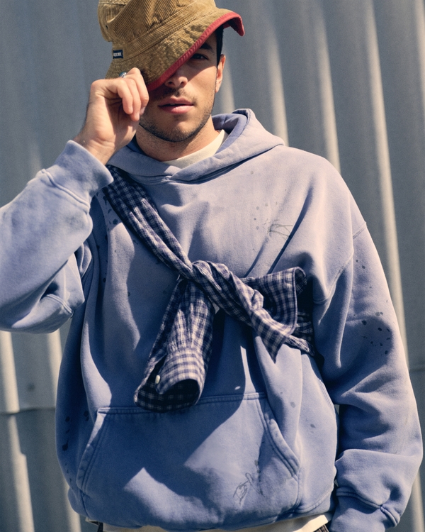 Essential Popover Hoodie, Dark Sky view 1