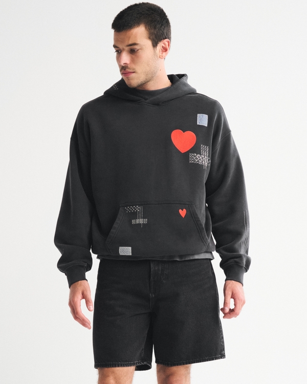 Essential Popover Embroidered Hoodie