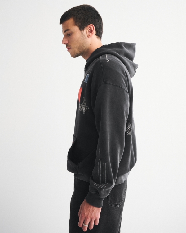 Essential Popover Embroidered Hoodie