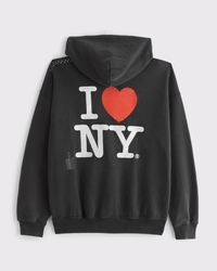 Sudadera con capucha básica sin cierres y con bordado