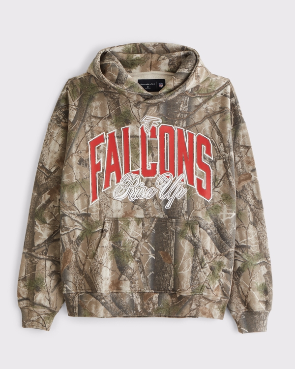 Atlanta Falcons Graphic Popover Hoodie, Camo-falcons view 1
