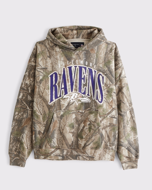 Baltimore Ravens Graphic Popover Hoodie, Camo-ravens view 1