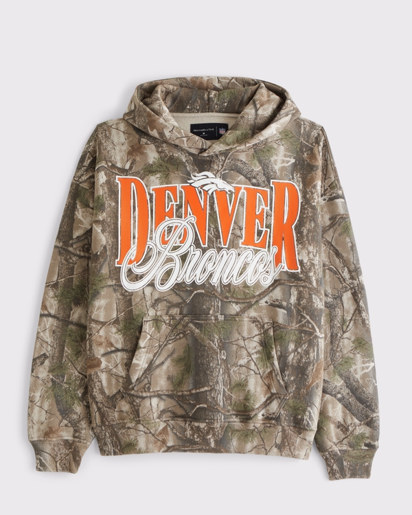 Denver Broncos Graphic Popover Hoodie, Camo-broncos view 1