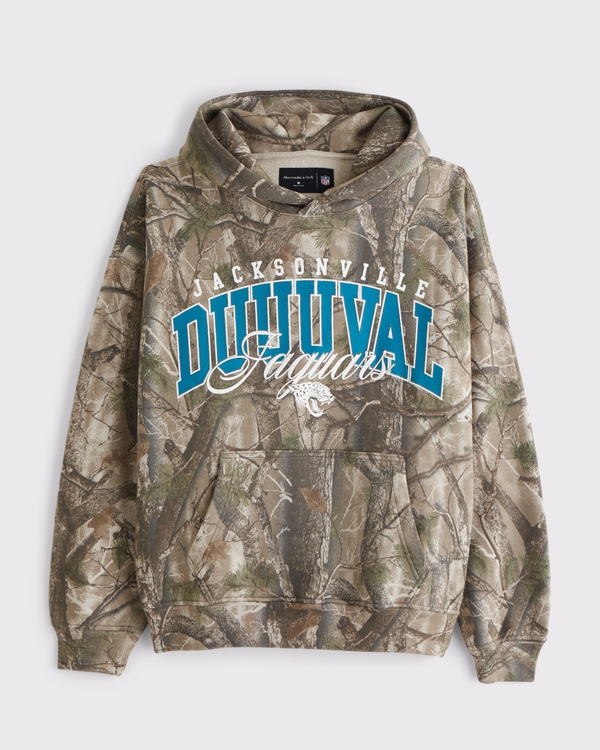 Jacksonville Jaguars Graphic Popover Hoodie, Camo-jags view 1