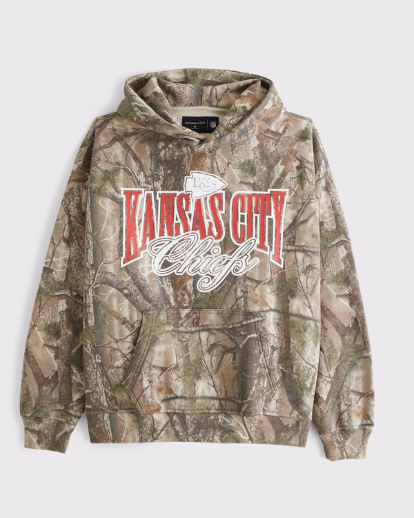 Kansas City Chiefs Graphic Popover Hoodie, Camo-chiefs view 1