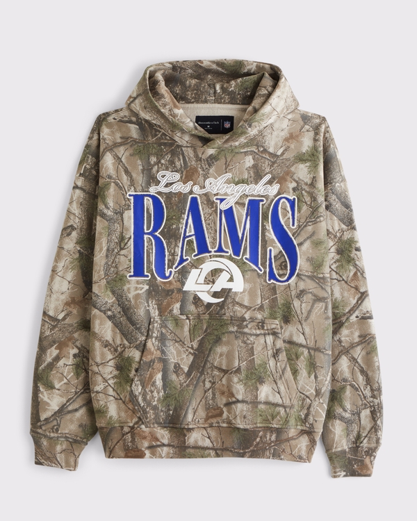 Los Angeles Rams Graphic Popover Hoodie, Camo-rams view 1