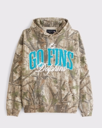 Miami Dolphins Graphic Popover Hoodie
