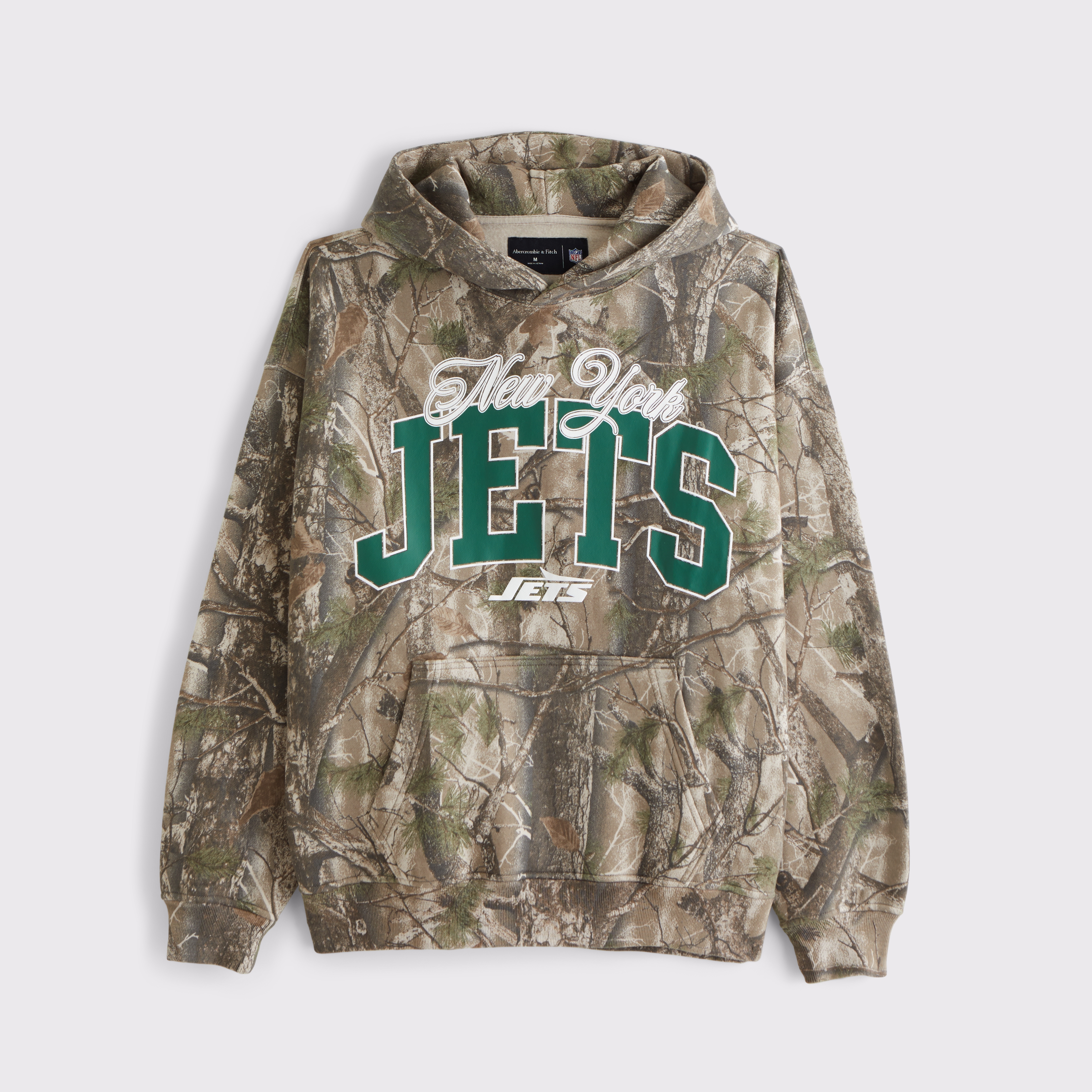Abercrombie & Fitch New York Jets Graphic Popover Hoodie In Multi