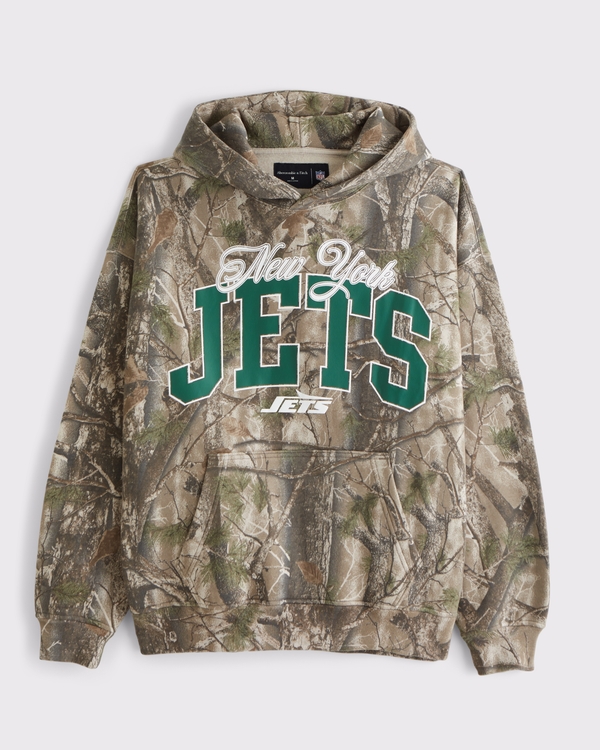 New York Jets Graphic Popover Hoodie, Camo-jets view 1