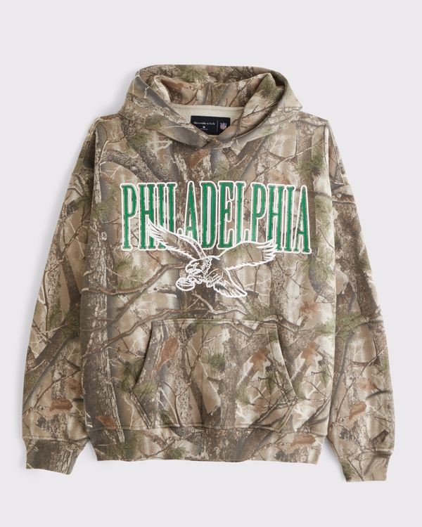 Philadelphia Eagles Graphic Popover Hoodie, Camo-eagles view 1