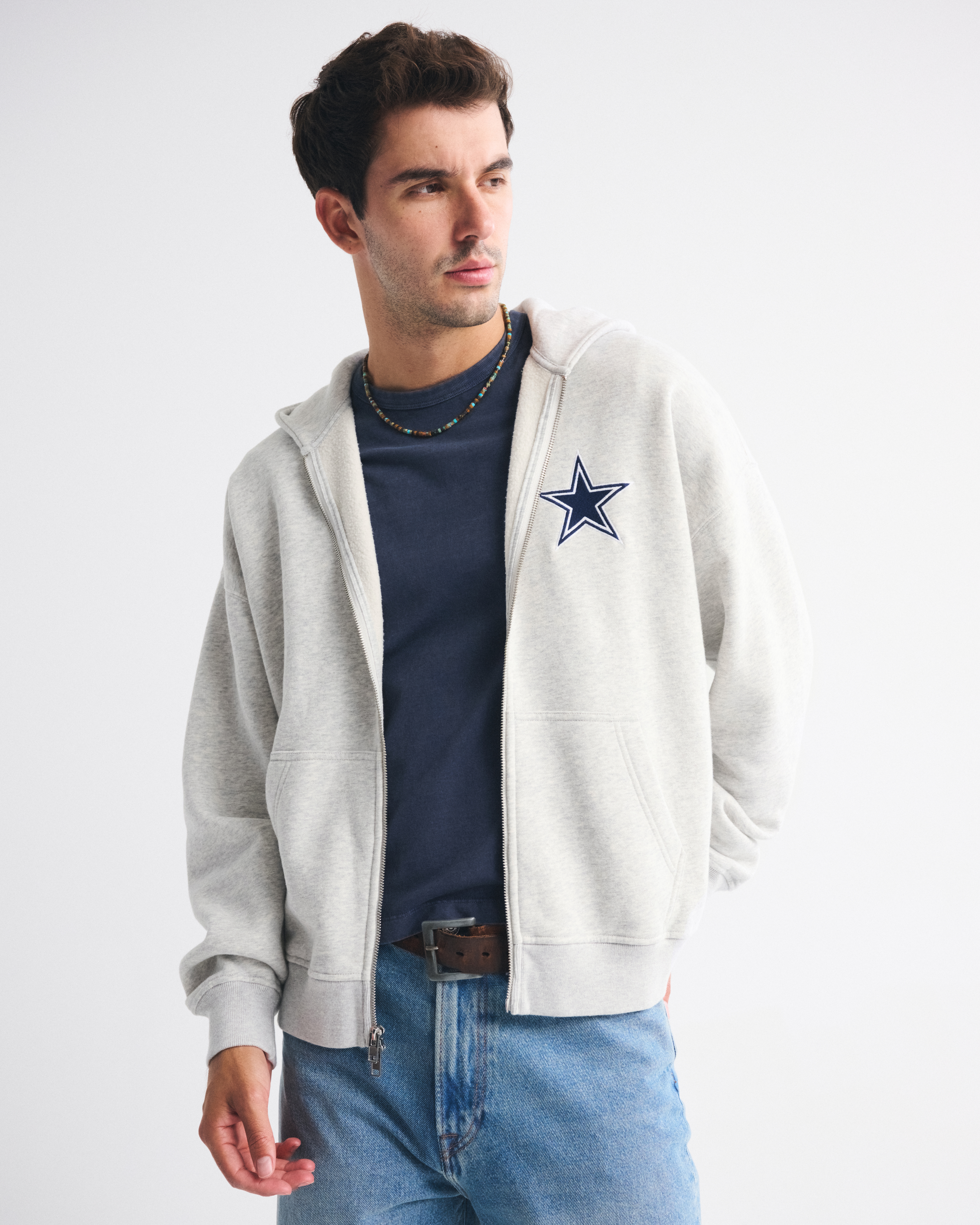 Мужские худи Abercrombie & Fitch Dallas Cowboys Full-Zip — фото 3