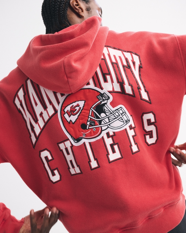 Kansas City Chiefs Full-Zip Hoodie, Red - Chiefs view 2