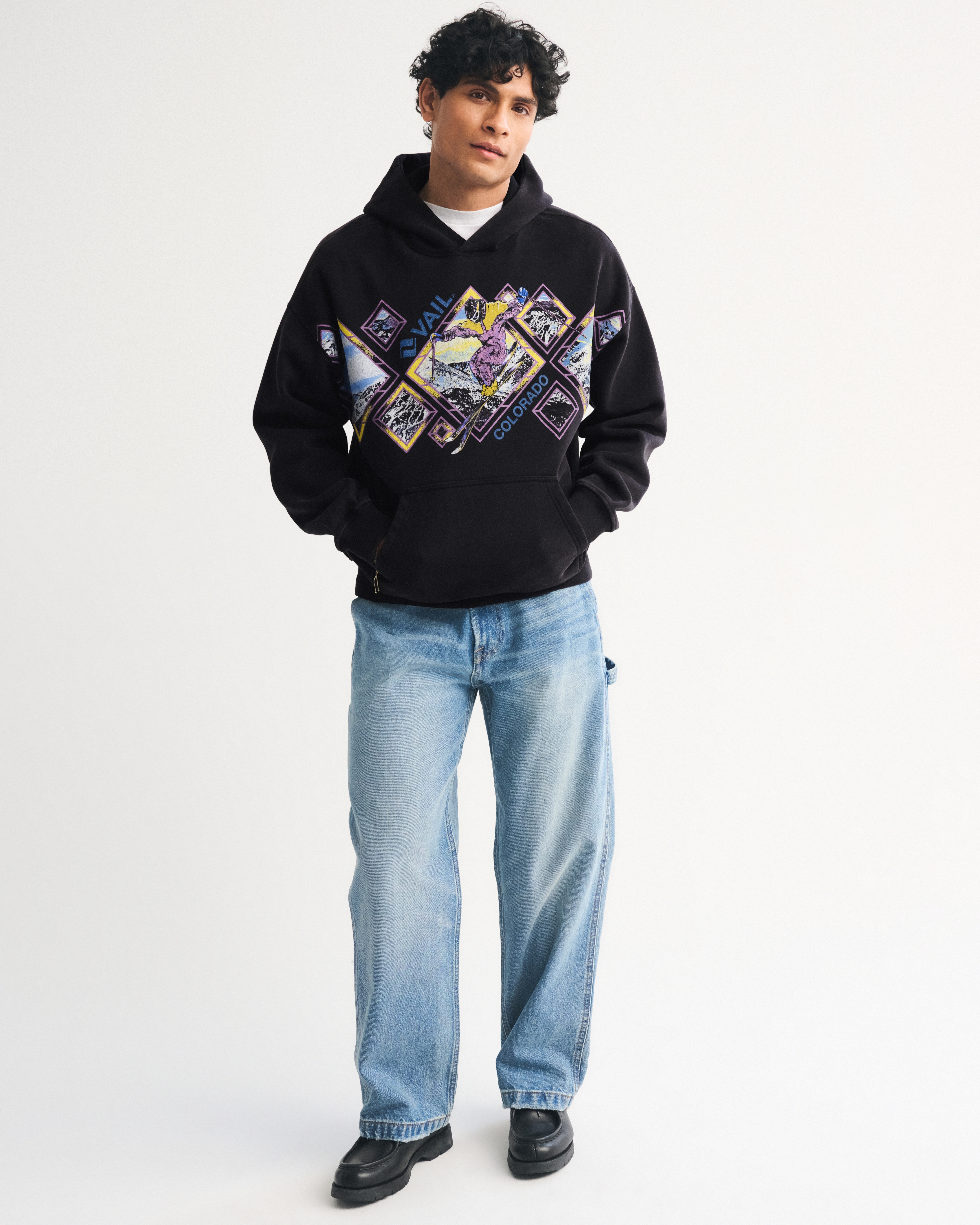 Мужские худи Abercrombie & Fitch Vail Graphic Popover — фото 3