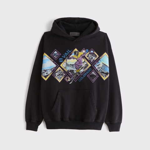 Мужские худи Abercrombie & Fitch Vail Graphic Popover