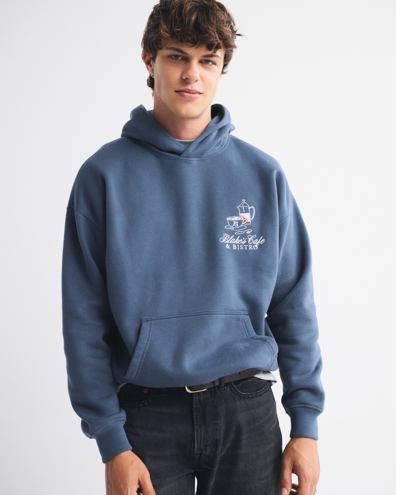 Cafe Graphic Popover Hoodie