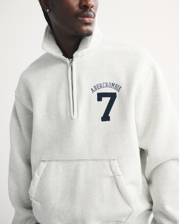 Women's Logo Half-Zip Sweatshirt | Women's Tops | Abercrombie.com
