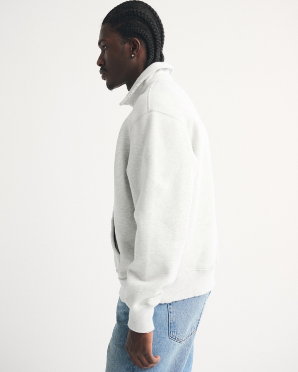 Men's Logo Half-Zip Sweatshirt | Men's Clearance | Abercrombie.com