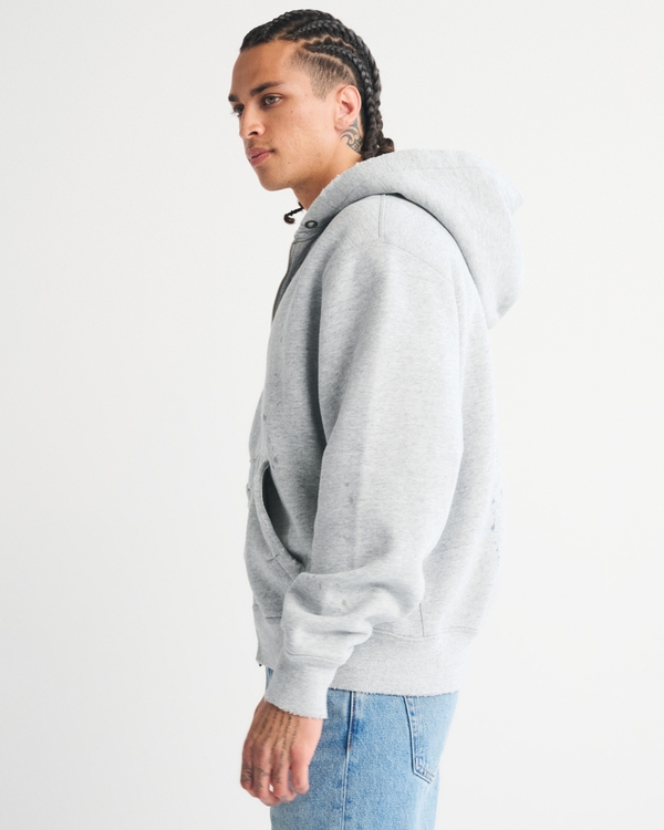 Paint Splatter Full-Zip Hoodie