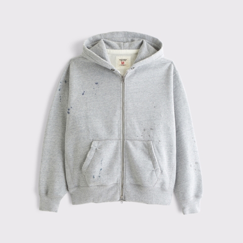 Мужские худи Abercrombie & Fitch Paint Splatter Full-Zip
